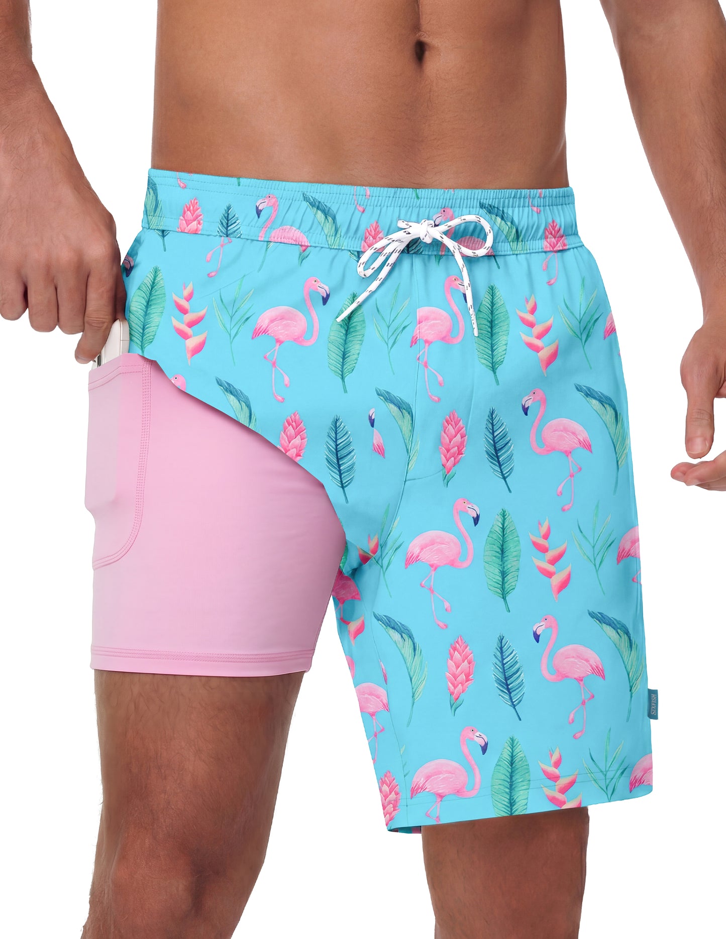 Sixfish 7 Inch 2 in 1 Swim Trunks