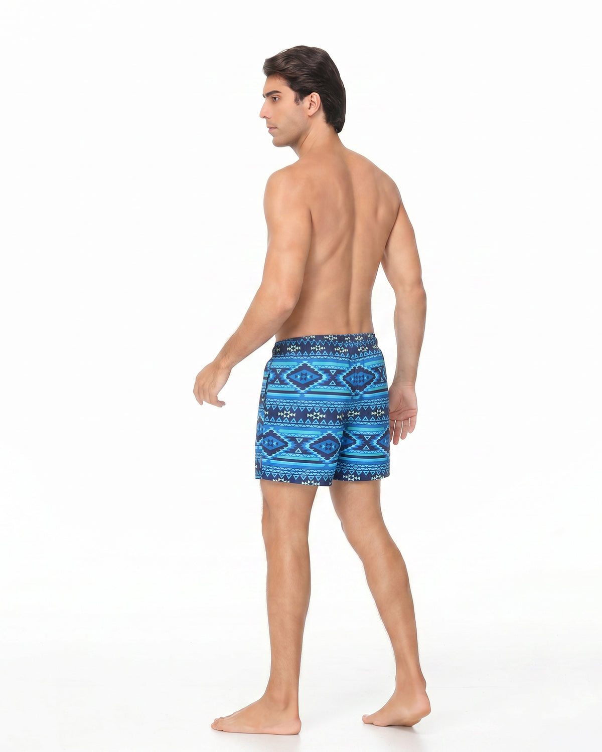 Sixfish Men's Swim Trunks Quick Dry Bored Shorts with 4" Compression Liner