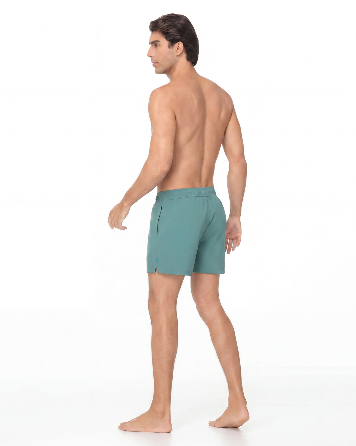Sixfish Men's Swim Trunks Quick Dry Bored Shorts with 4" Compression Liner