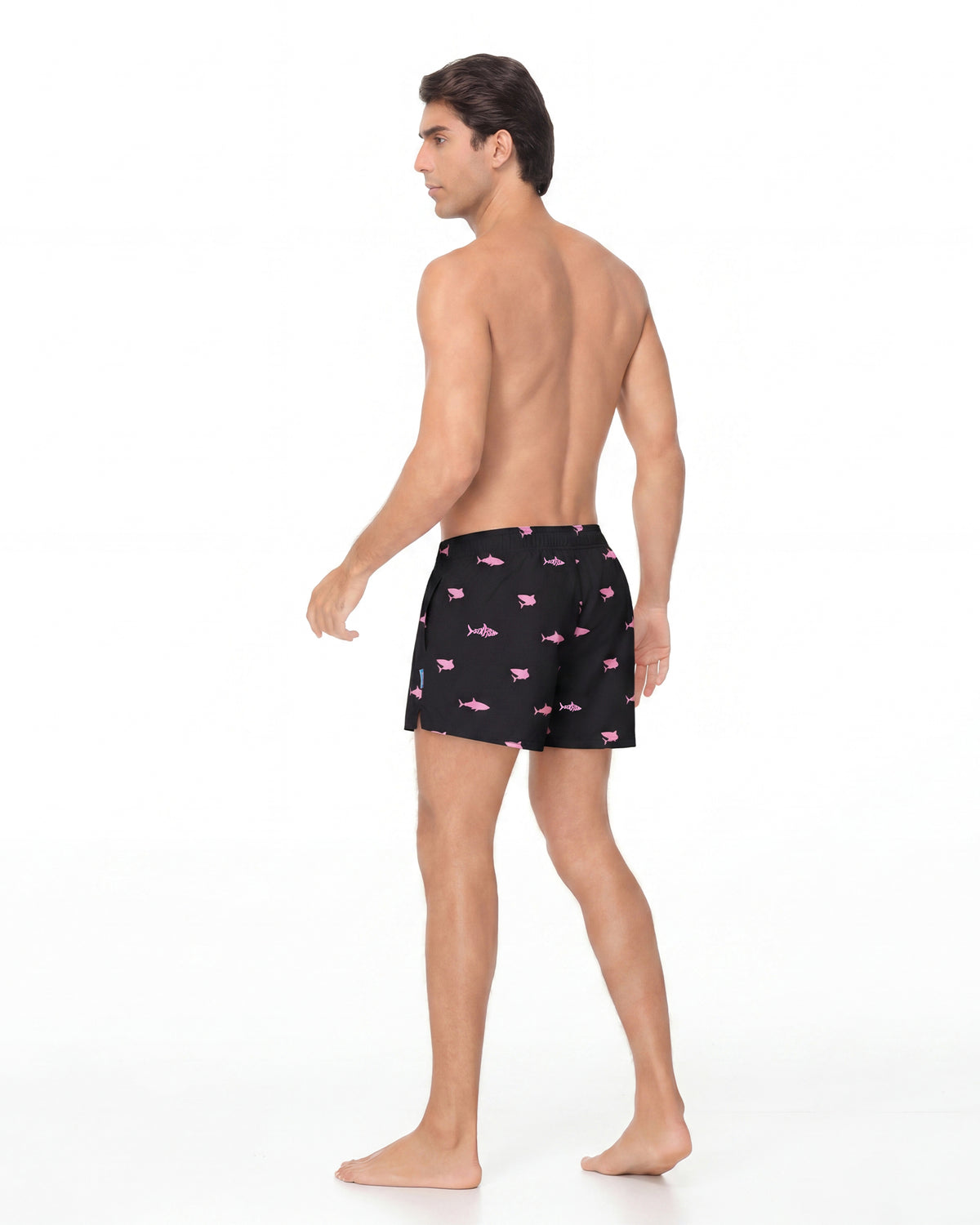 Sixfish Men's Swim Trunks Quick Dry Bored Shorts with 4" Compression Liner
