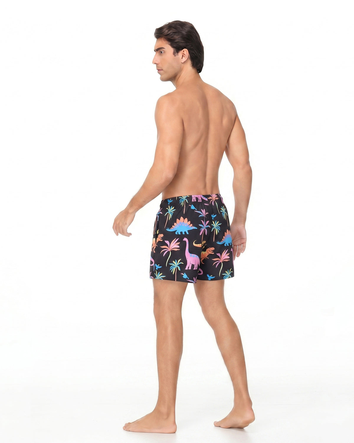 Sixfish Men's Swim Trunks Quick Dry Bored Shorts with 4" Compression Liner