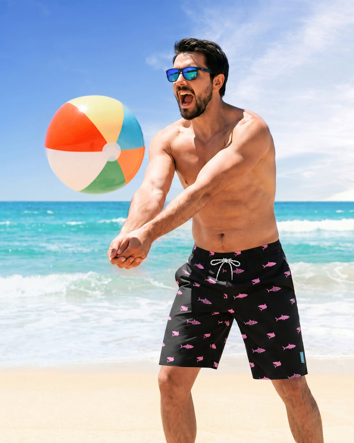 Sixfish 7 Inch 2 in 1 Swim Trunks