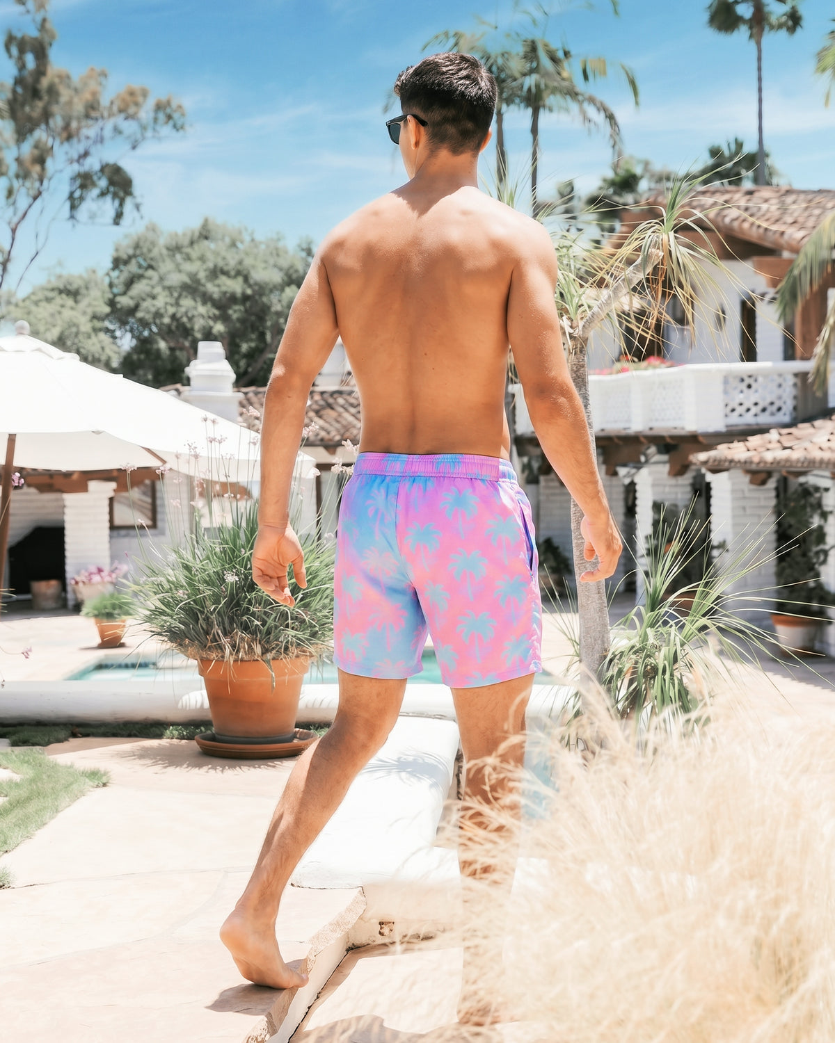 Sixfish Mens Swim Trunks With Compression Liner 5 Inch,2-in-1 Bathing Suit
