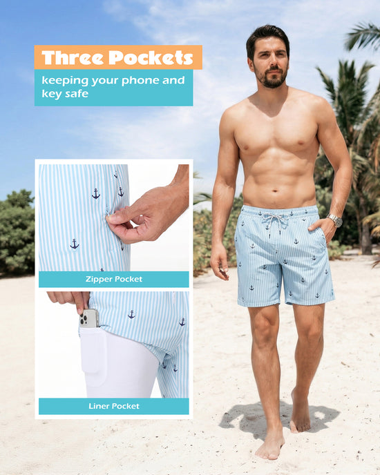 Sixfish 7 Inch 2 in 1 Swim Trunks