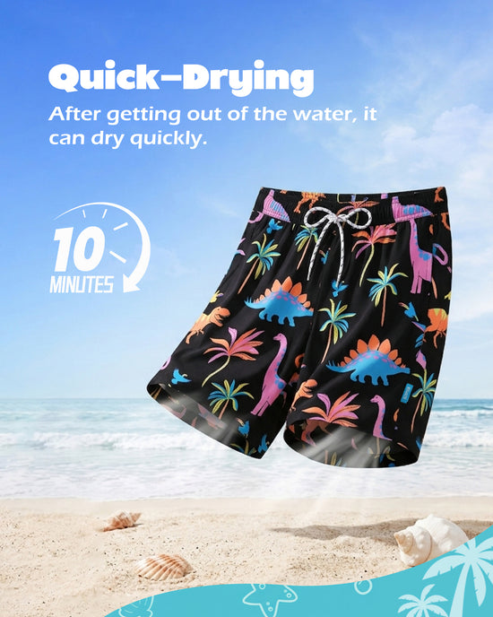 Sixfish Mens Swim Trunks With Compression Liner 5 Inch,2-in-1 Bathing Suit