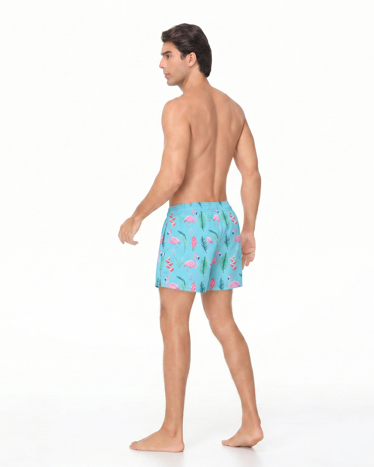 Sixfish Men's Swim Trunks Quick Dry Bored Shorts with 4" Compression Liner