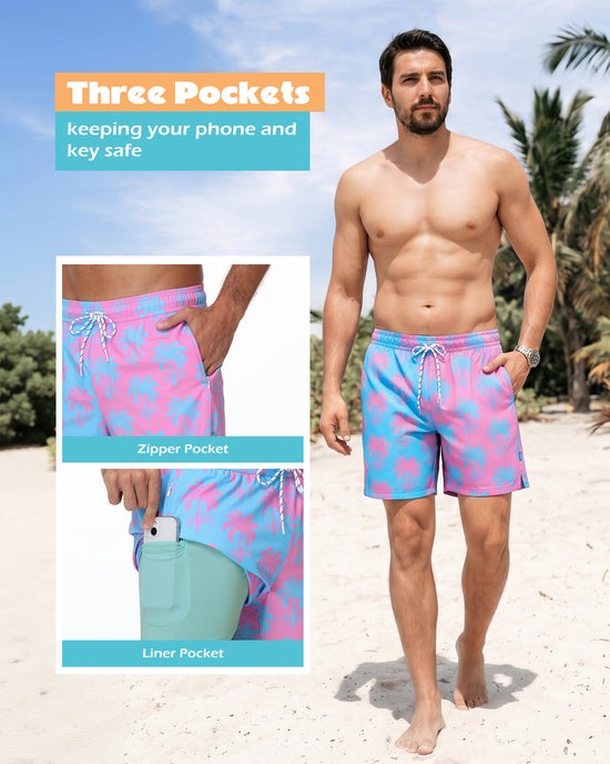 Sixfish 7 Inch 2 in 1 Swim Trunks