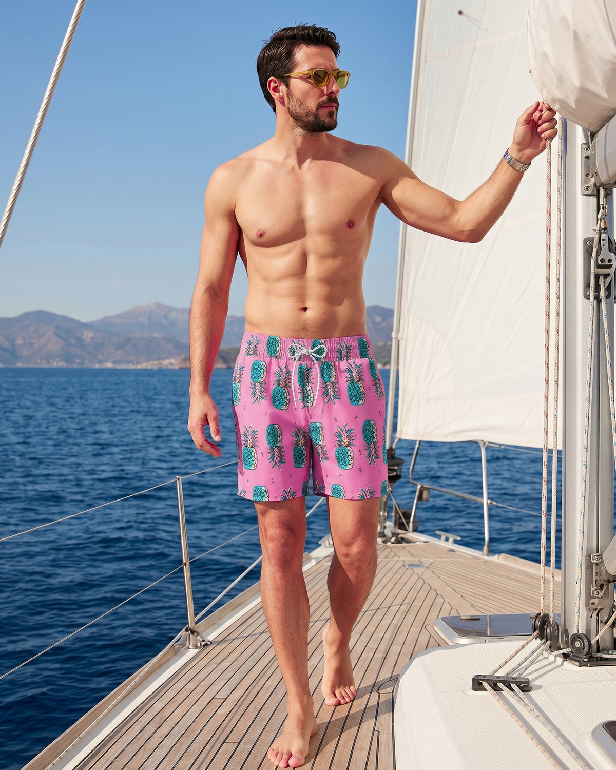 Sixfish 7 Inch 2 in 1 Swim Trunks