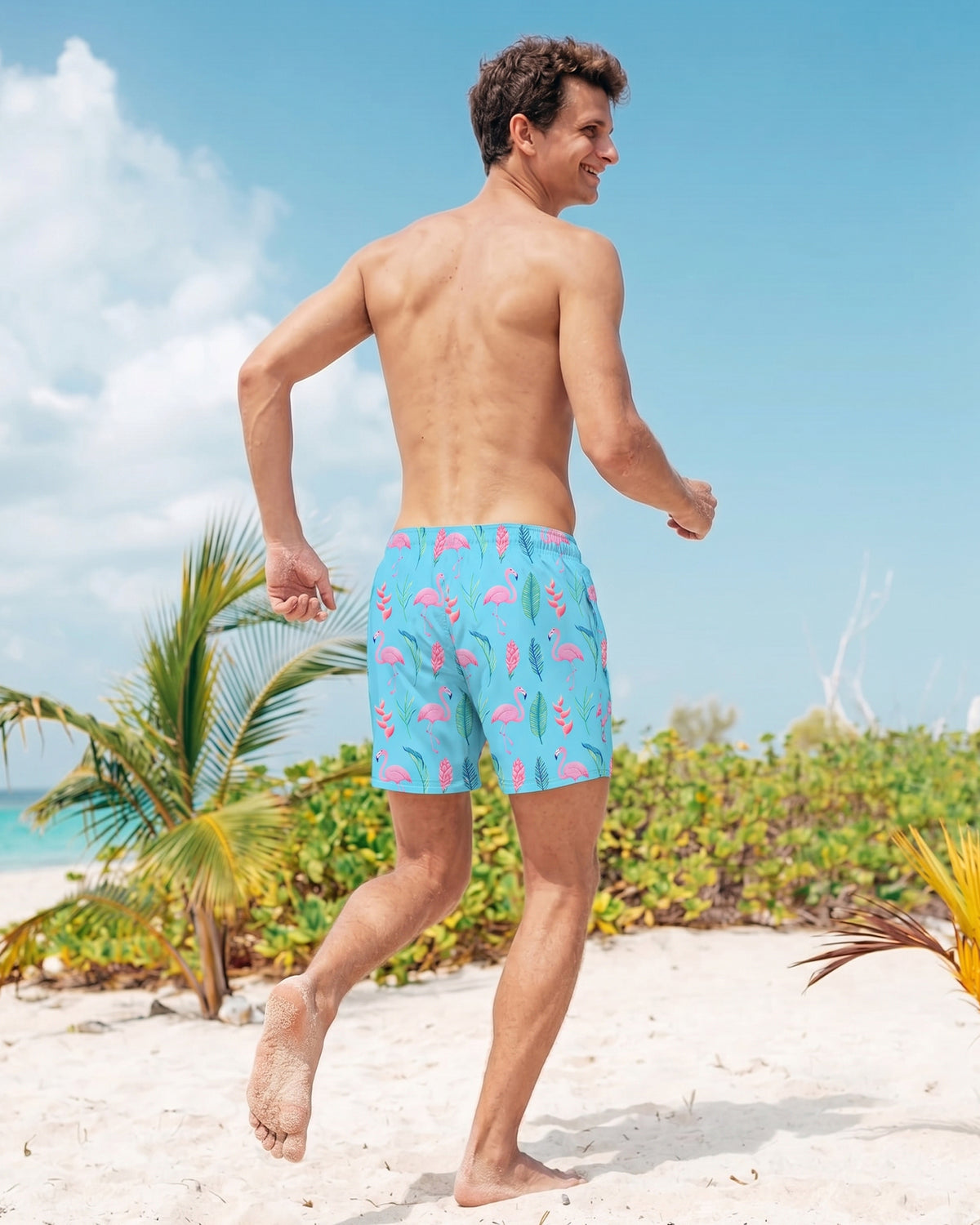 Sixfish Mens Swim Trunks With Compression Liner 5 Inch,2-in-1 Bathing Suit