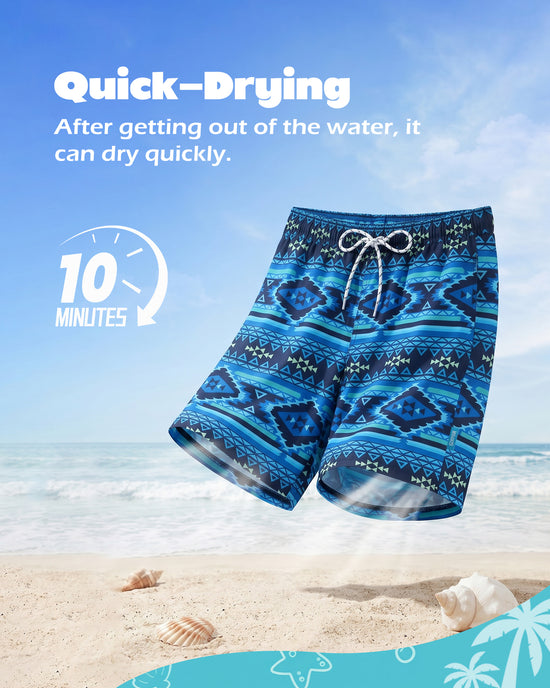 Sixfish Mens Swim Trunks With Compression Liner 5 Inch,2-in-1 Bathing Suit
