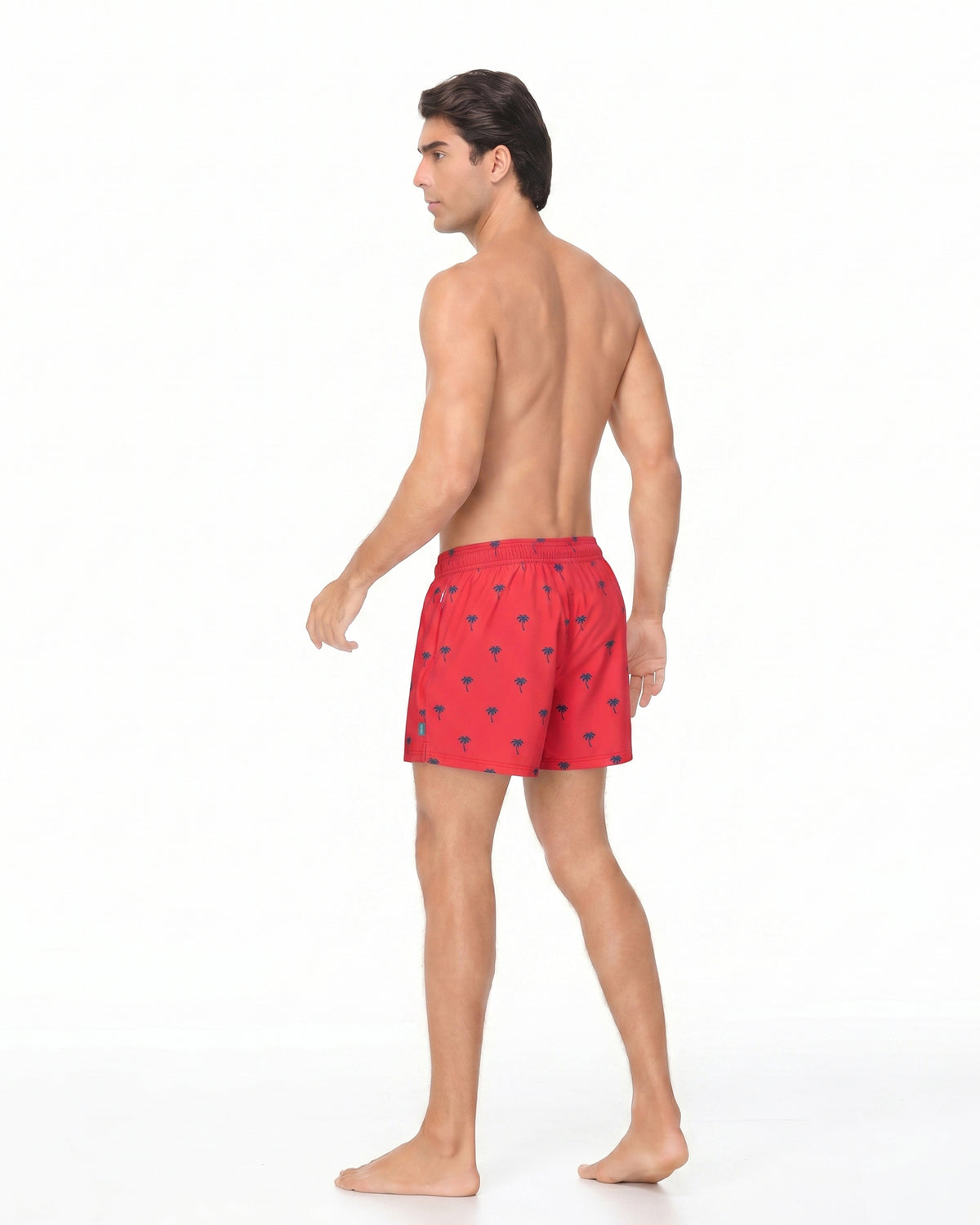 Sixfish Men's Swim Trunks Quick Dry Bored Shorts with 4" Compression Liner