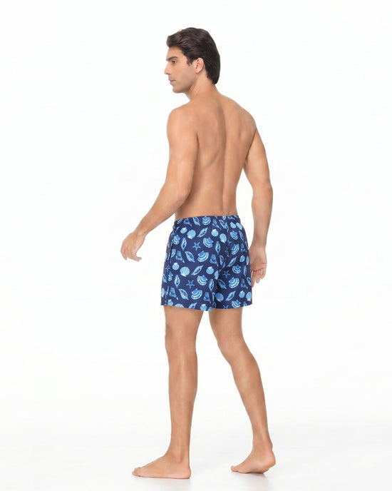 Sixfish Men's Swim Trunks Quick Dry Bored Shorts with 4" Compression Liner