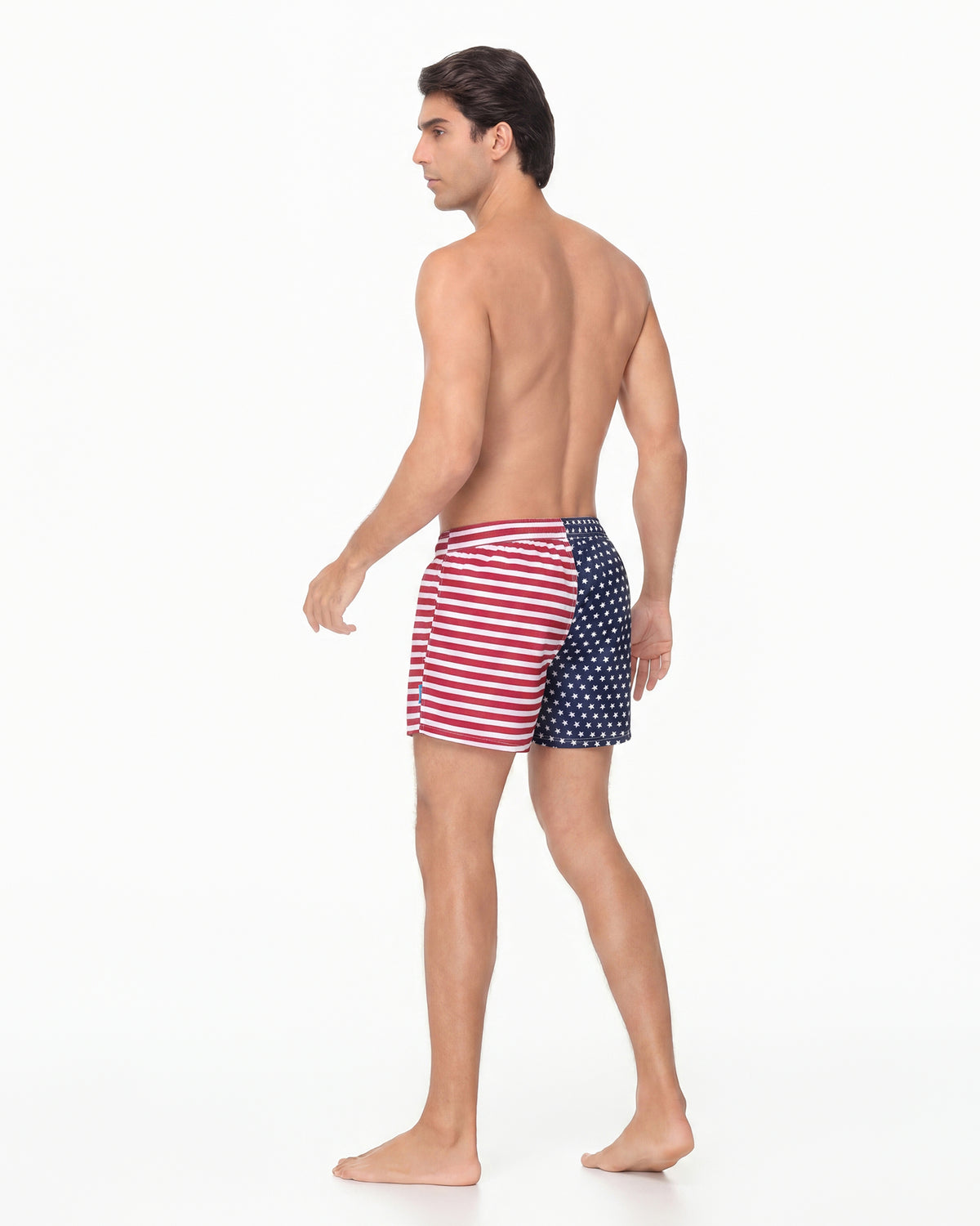 Sixfish Men's Swim Trunks Quick Dry Bored Shorts with 4" Compression Liner