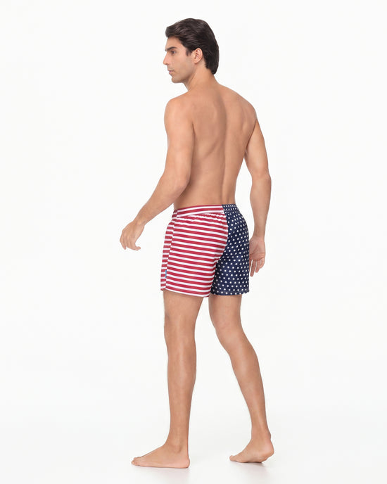 Sixfish Men's Swim Trunks Quick Dry Bored Shorts with 4" Compression Liner