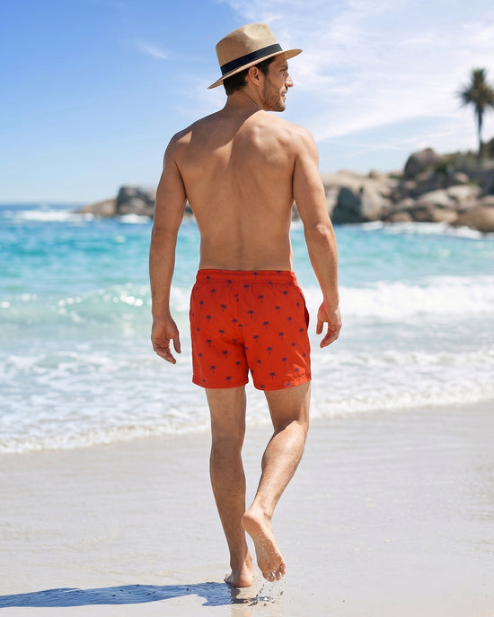 Sixfish Mens Swim Trunks With Compression Liner 5 Inch,2-in-1 Bathing Suit