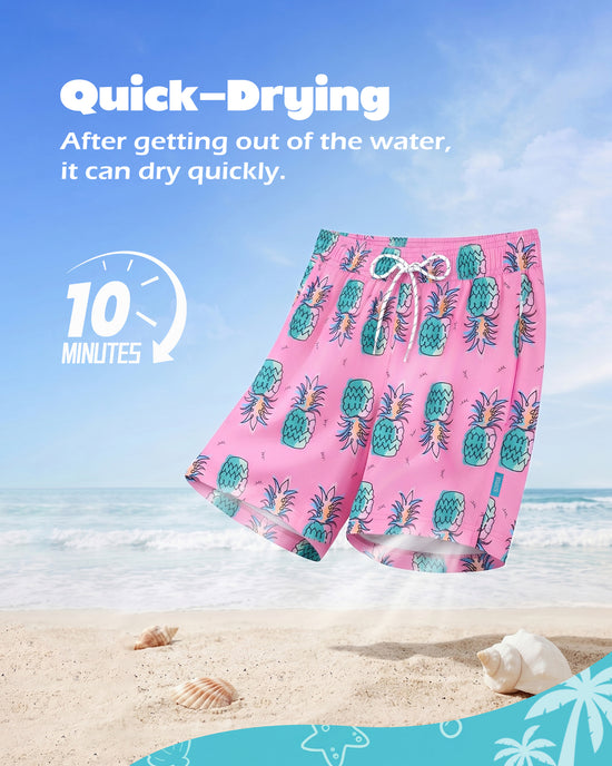 Sixfish Mens Swim Trunks With Compression Liner 5 Inch,2-in-1 Bathing Suit