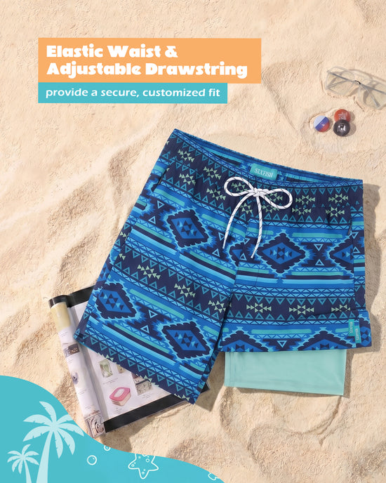 Sixfish 7 Inch 2 in 1 Swim Trunks