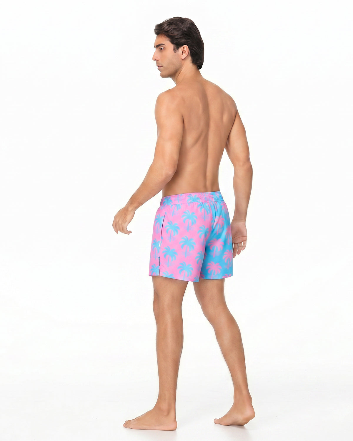 Sixfish Men's Swim Trunks Quick Dry Bored Shorts with 4" Compression Liner