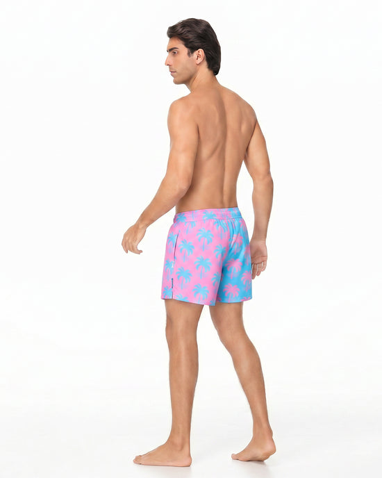Sixfish Men's Swim Trunks Quick Dry Bored Shorts with 4" Compression Liner