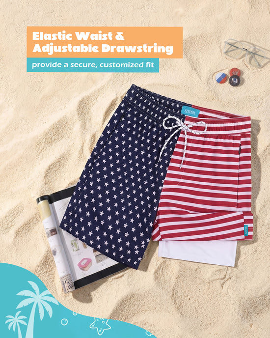 Sixfish 7 Inch 2 in 1 Swim Trunks
