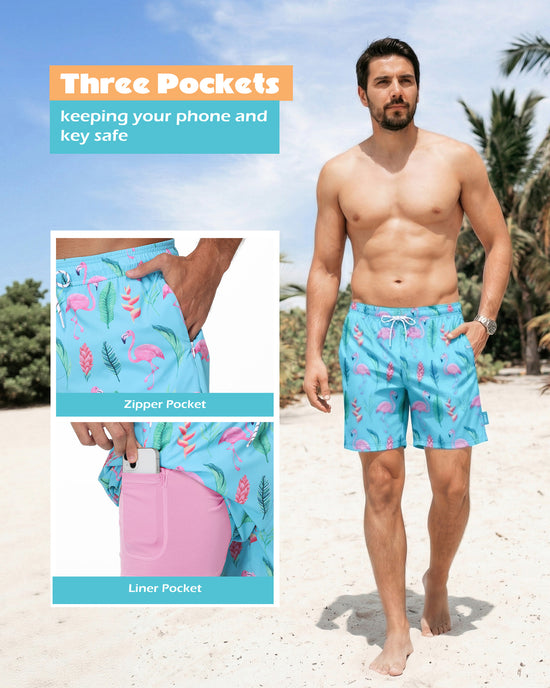 Sixfish 7 Inch 2 in 1 Swim Trunks